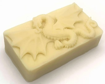 Dragon Solid Lotion Bar - solid lotion, all natural, vegetarian, stocking stuffer, party favor, dragon lover, dragon party, for men