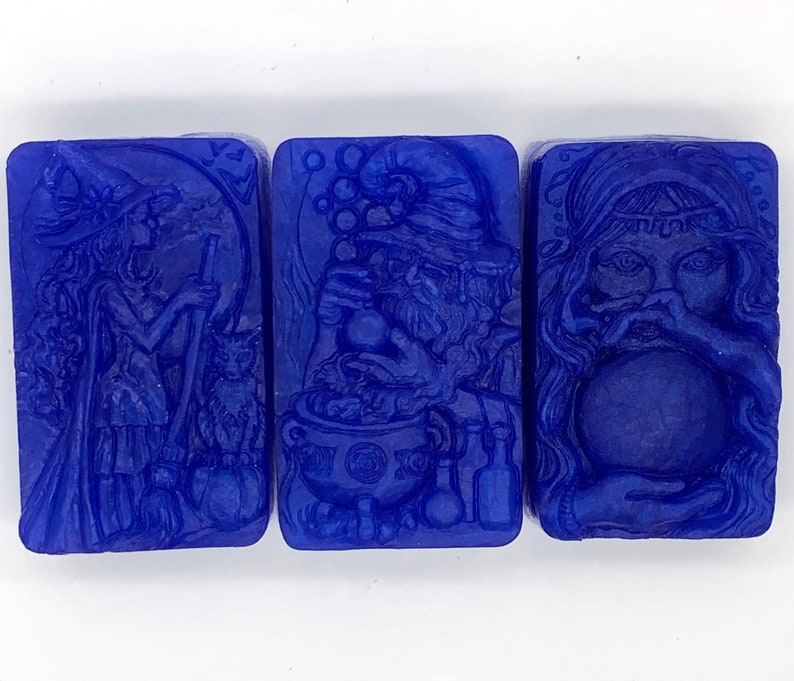 All the Magick Makers Set of 3 Full-Sized Soaps witch, wizard, mage, alchemy, alchemist, scry, fortune teller, gypsy, prognosticator image 2