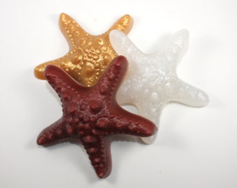 Starfish/Sea Star Soap - ocean, beach theme, party favor, ergonomic, ocean party, seashore decor, ocean life, sea animals, swim party