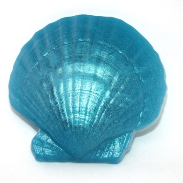 Oyster Shell Soap - seashell, sea shell, ocean theme, ocean party, party favor, nautical, sea decor, beach vacation, diver, seashore