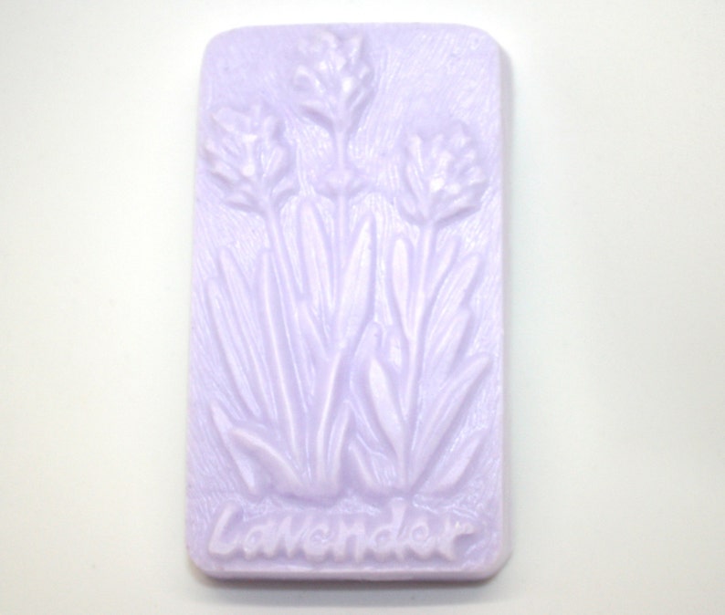 Lavender Soap Bar bath bar, shower bar, party favor, housewarming, house staging, spa day, spa kit, floral soap, flower soap, floral decor image 1