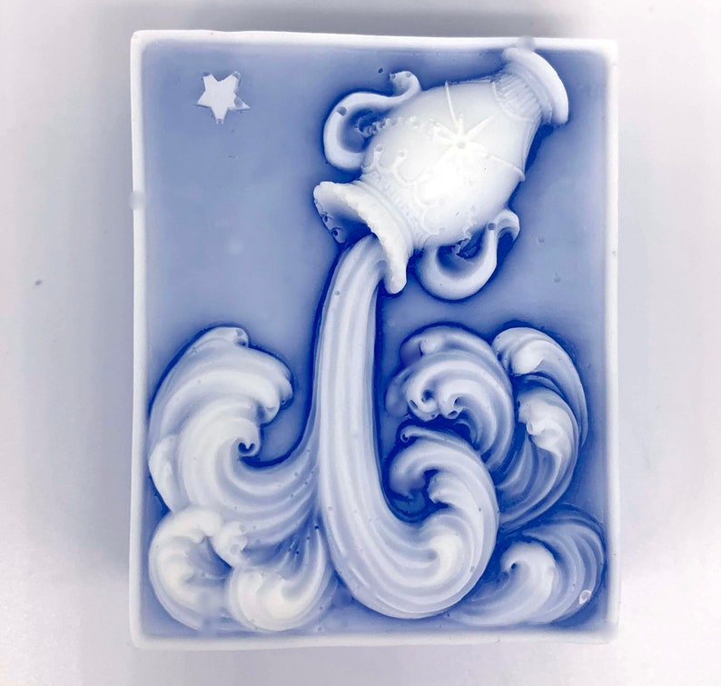 Zodiac Soap All Signs Available Aquarius water, birthday, February, January, star sign, air sign, Neptune, horoscope, astrology image 2