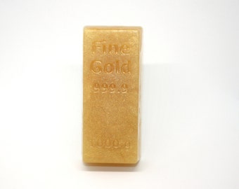 Gold Bar Soap - gold ingot, money, filthy rich, party favor, rich, lottery winner,  stocking stuffer, precious metals, graduation, fortune