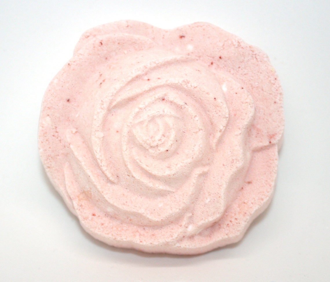 Large Rose Bath Bomb Flower Bath Bomb Bath Fizzy Bath Etsy