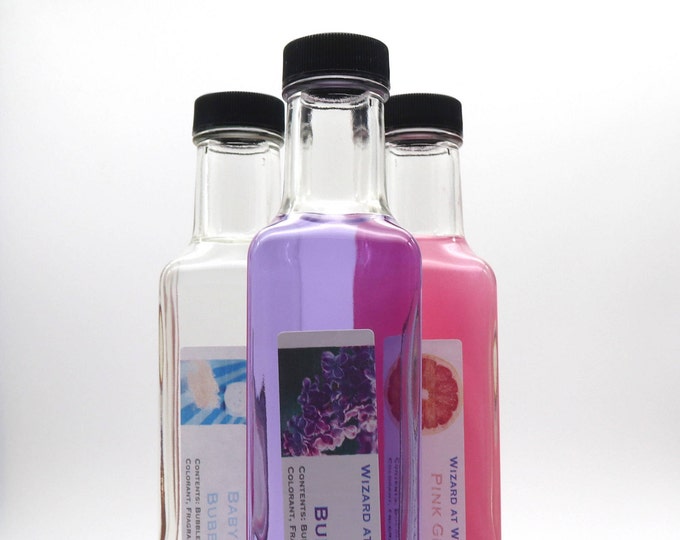 Bubble Bath in Glass Bottle Liquid Bubble Bath Spa Kit Etsy