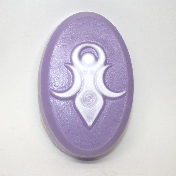 Goddess Soap Bar - triple goddess, pagan, wiccan, earth religion, solstice, equinox, yule, moon, moon goddess, housewarming