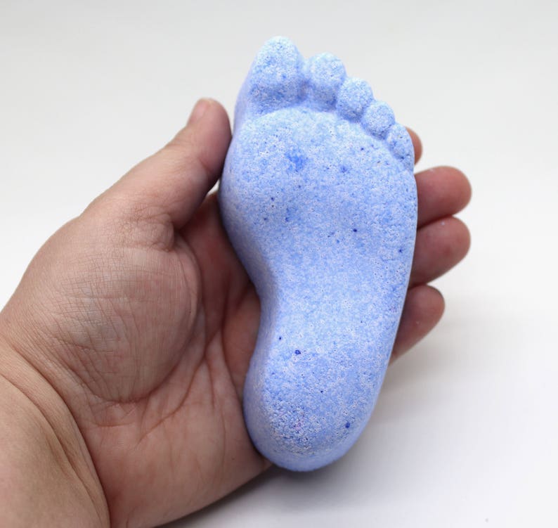 Foot Bath Bomb bath fizzy, bath bombs, bath fizzies, party favor, pedicure, spa day, feet, podiatrist, broken foot, runner, walker, baby image 5