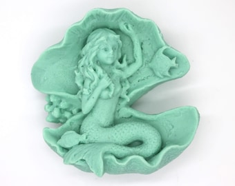 Birth of Venus Style Mermaid Soap - fantasy creature, siren, mermaid party, ocean, mythological, aquatic, fish tail, mermaid decor