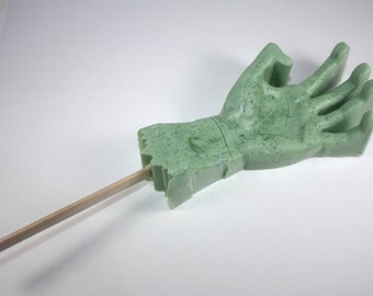 Zombie hand soap back scrubber - walking dead, halloween, zombie march, hand soap, party favor, undead, living dead