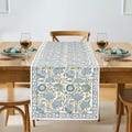 Asparagus Green Hand Block Print Table Runner – Reversible Cotton Indian Table Linen for Dining, Home Décor, Parties & Weddings ,Washable
