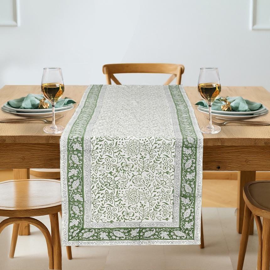 Sage Green Cheesecloth Table Runner - 120" Long Rustic Linen Fabric For Weddings, Parties, Dining Decor - View #10