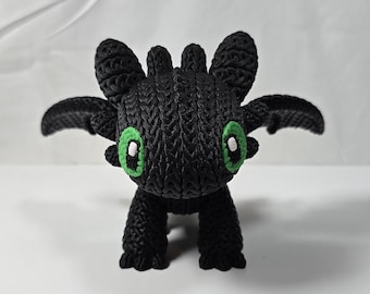 3D Printed Toothless Crochet Style
