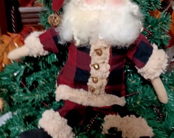 The Last Primitive Woodland Santa Doll For Christmas Time 13"