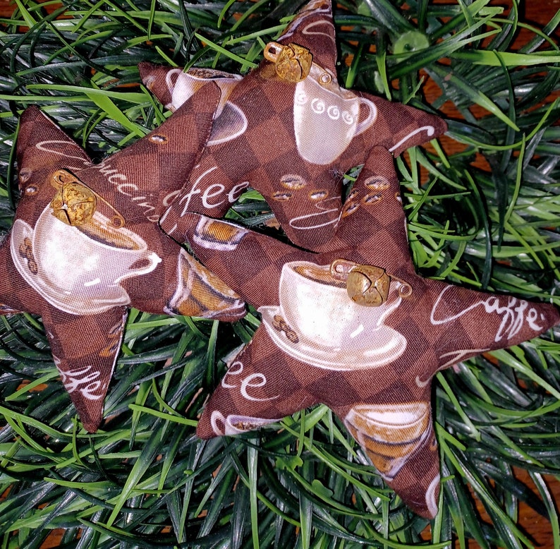 Coffee Farmstyle Stars Small Size Set Of 3 image 2