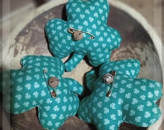 Primitive Shamrocks For St Patricks Day-Ornies-Bowl Fillers