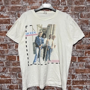 1980 QUEEN ヴィンテージ ツアー バンド ロック シャツ 80年代