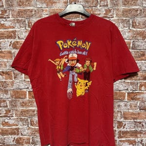 Vintage 1999 Pokemon Anime Cartoon Movie T-shirt