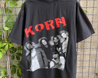 Vintage 90s Korn Rock Band T-shirt - Etsy