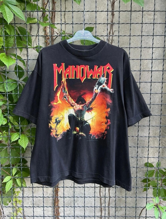 Vintage 1994/1995 Manowar Rock Band Tour 90s T-shirt - Etsy Israel