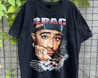 2Pac '00s Memorial Portrait T-Shirt Vintage 2006 tupac shakur - Gem