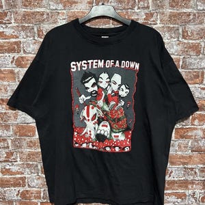 Vintage 2000s System of a Down Rock Band Tshirt