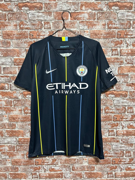 Vintage Manchester City 2018 2019 Away Football Soccer Nike Jersey