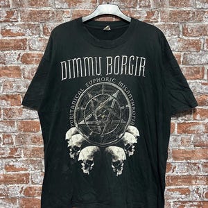 Винтажная футболка рок-группы Dimmu Borgir 90-х годов