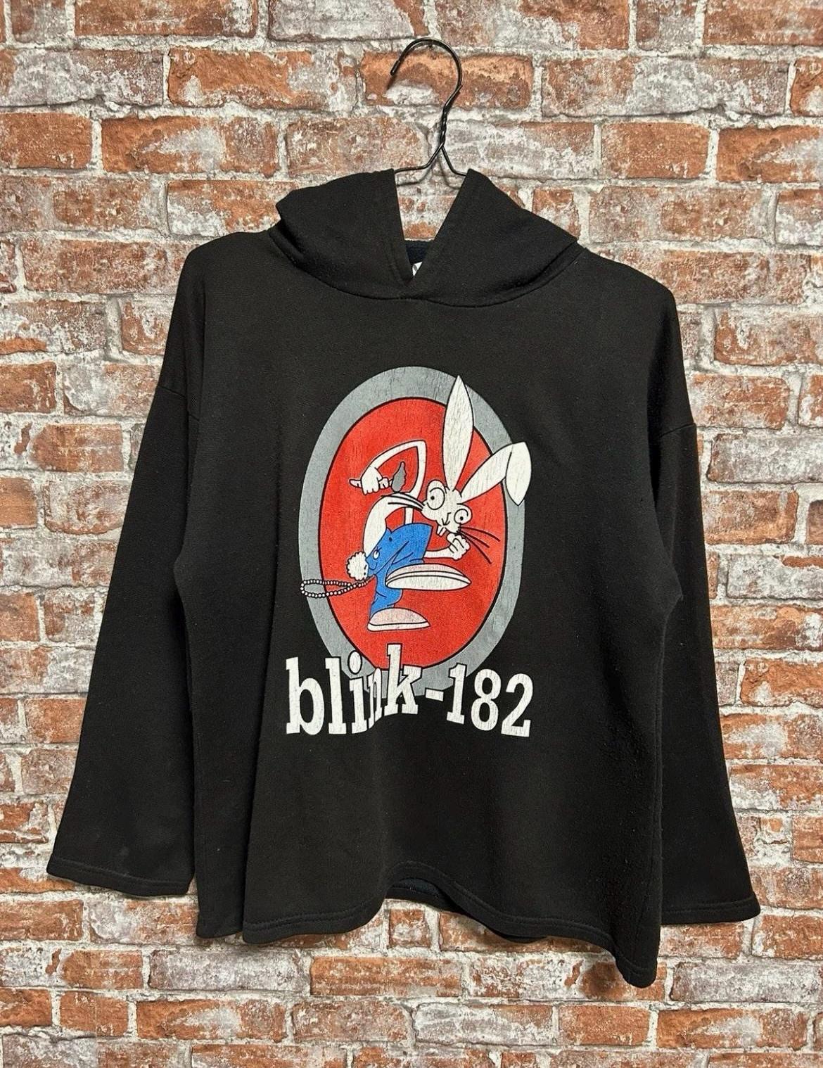 Vintage 90s Blink-182 Rock Band Hoodie Size S-M - Etsy