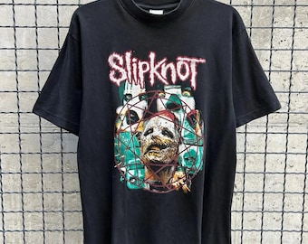 Vintage 2000s Slipknot Rock Band T-shirt Size L
