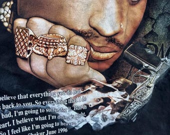 Vintage 1971-1996 2pac Memorial Rap Tshirt - Etsy