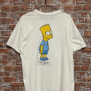 Maglietta vintage del 1997 del cartone animato Bart Simpson, taglia L