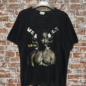 Vintage 2pac Rap Rare-T-shirt uit de jaren 90
