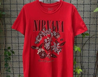 Camiseta vintage de la banda de rock Nirvana de los años 2000, talla M