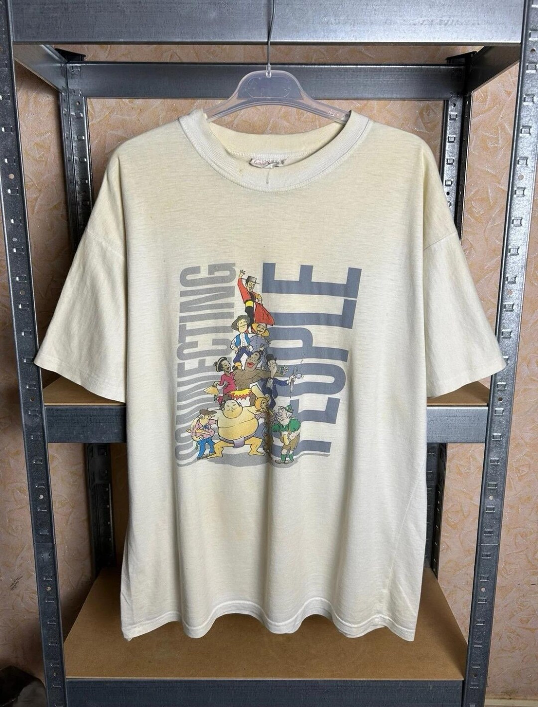Vintage 90s Nokia Connecting People Promo Mobile T-shirt Size L-XL 