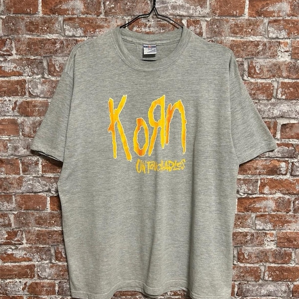 Vintage T-shirt Korn Tour Rock Band 2002, maat L