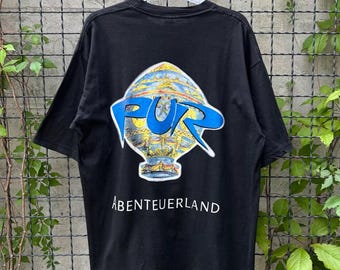 Camiseta vintage de los 90 de la banda de rock Pur, Abenteuerland, talla XL