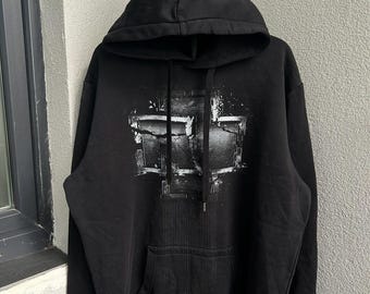 Sudadera con capucha vintage de la banda de rock Rammstein de los años 2000, talla XXL