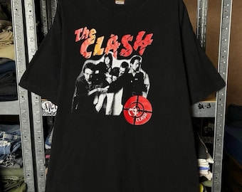 Vintage 90s The Clash Punk Rock Band T-shirt Size XL