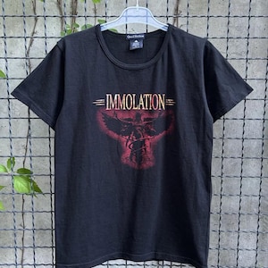 Camiseta vintage Immolation Death Metal Band dos anos 2000, tamanho P