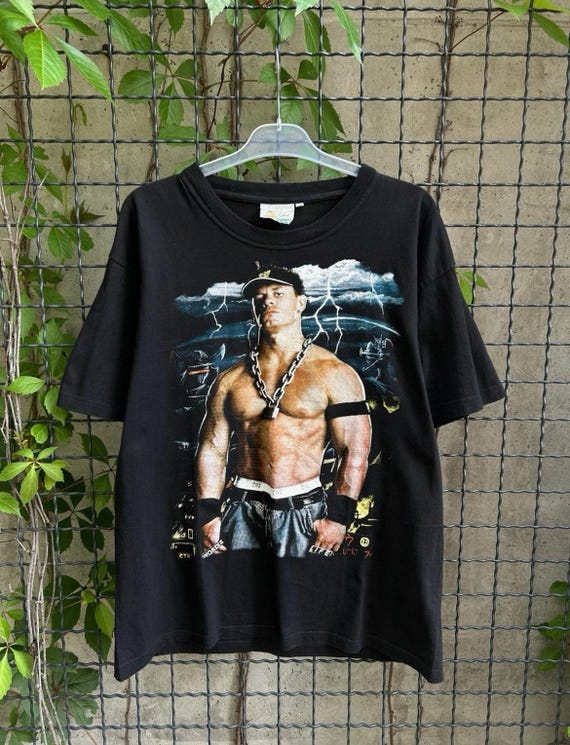 Vintage John Cena The Champ is Here WWE Wrestling T Shirt XL