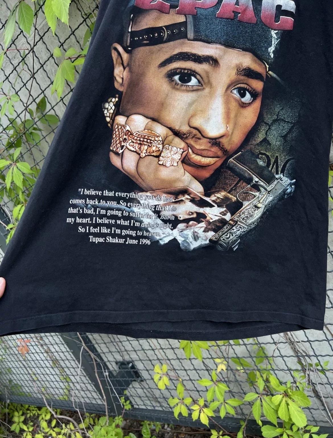 2PAC Y2K 1971-1996 MEMORIAL L Vtg Y2K Tupac 2pac Memorial