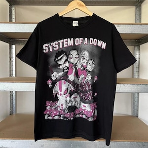 Vintage 2000s System of a Down Y2K Rock Band T-shirt Size M