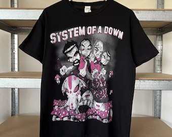 Vintage 2000s System of a Down Y2K Rock Band T-shirt Size M
