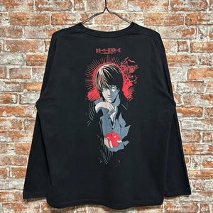 Vintage 2000s Death Note Anime Film Langarmshirt Größe XL