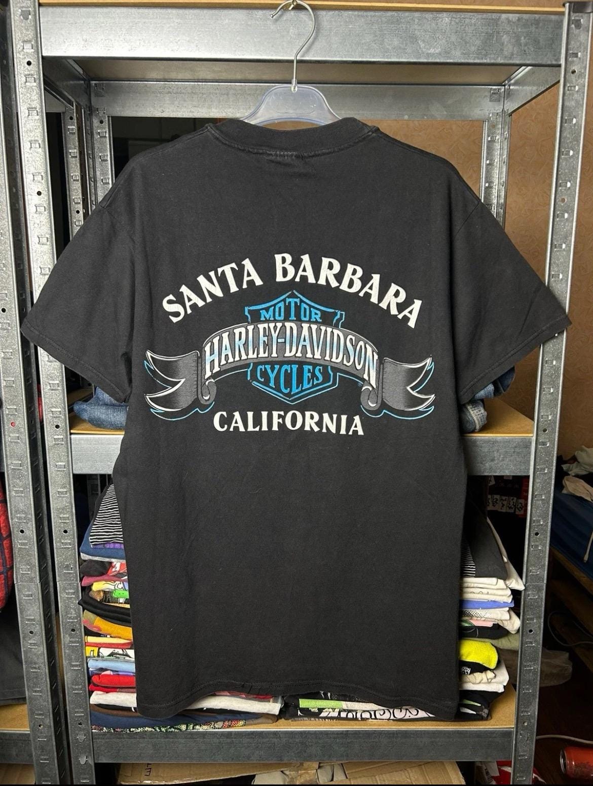 Vintage 1996 Harley Davidson Santa Barbara California T-shirt Size