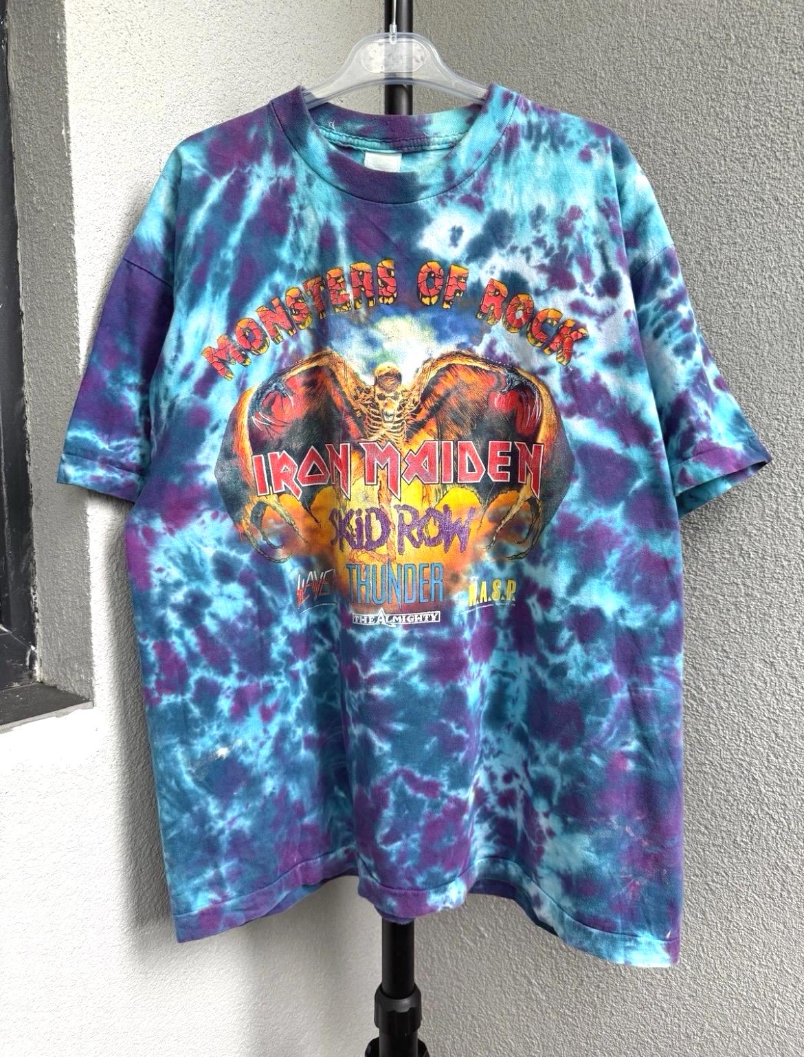 Vintage 1992 Monsters of Rock Iron Maiden Thunder Slayer T Vintage 1992 Monsters of Rock Iron Maiden Thunder Slayer T