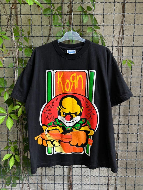90s korn Tシャツ ヴィンテージ ボロ バンド Vintage 90s Korn Rock Band T-shirt - Etsy