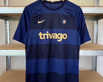 Vintage Nike Chelsea FC Pre Match Soccer Football Jersey Size M