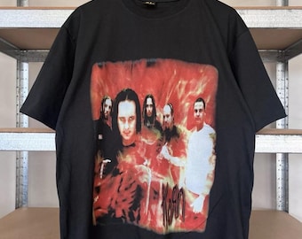 Vintage 90s Korn Rock Band T-shirt Size XL
