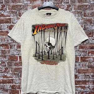 Vintage 90s Indiana Jones Adventures Movie Disneyland Tshirt